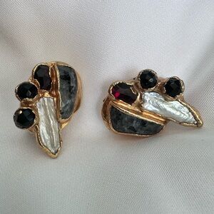 Vintage clips Art Deco Kay earings